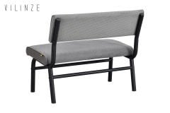 Peri Metal Siyah Ayak Sevilla Sırtlı Bank