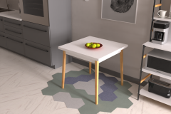 Avanos Sabit Mdf Mutfak Masası - 80x80 Cm