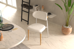 Venüs Ahşap-Metal Siyah Ayak Teddy Sandalye