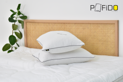 Pofido Bambu Kılıflı Yastık Fermuarlı Yıkanabilir Yoğun Dolgulu 1000 Gr - 50x70 cm (2 Adet)