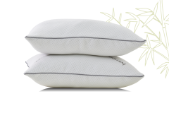 Pofido Bambu Kılıflı Yastık Fermuarlı Yıkanabilir Yoğun Dolgulu 1000 Gr - 50x70 cm (2 Adet)