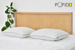 Pofido Bambu Kılıflı Yastık Fermuarlı Yıkanabilir Yoğun Dolgulu 1000 Gr - 50x70 cm (2 Adet)