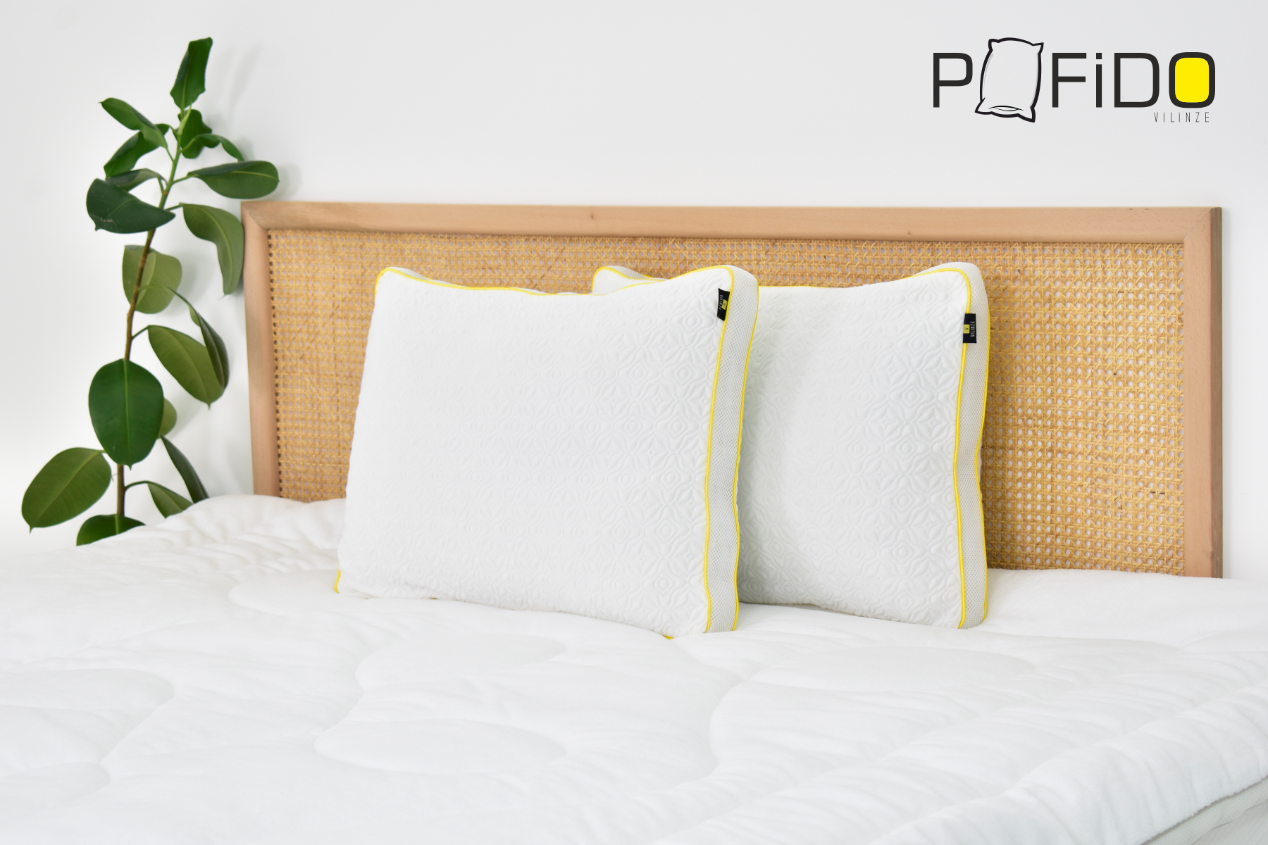 Pofido Klimalı Yastık Fermuarlı Yıkanabilir Yoğun Dolgulu 1000 Gr - 50x70 cm (2 Adet)