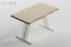 Harran Naturel-Beyaz Yemek Masası - 80x140 cm