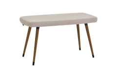 Dino Ahşap Ayak Bej Teddy Mutfak Masası Bankı