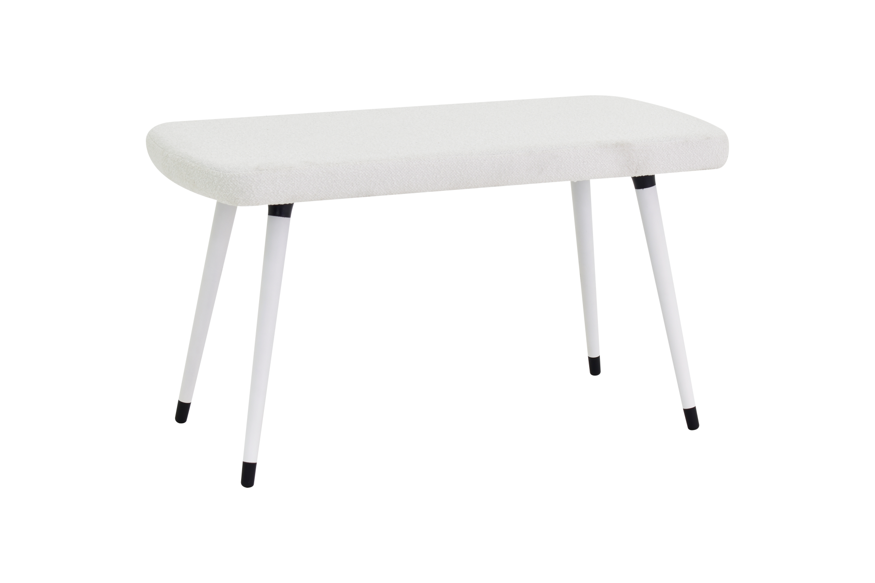 Dino Ahşap Ayak Beyaz Teddy Mutfak Masası Bankı