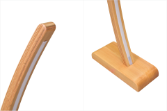 Jedi Naturel Ahşap LED Dekoratif Ayaklı Lambader