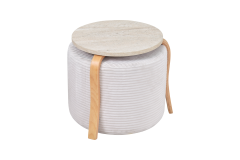 Eva-Pony Krem Puf Set