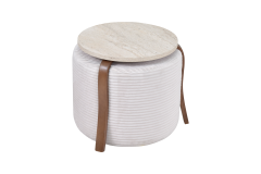 Eva-Pony Krem Puf Set