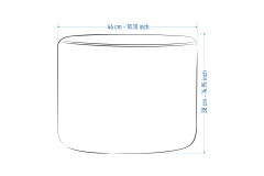 Eva-Pony Krem Puf Set