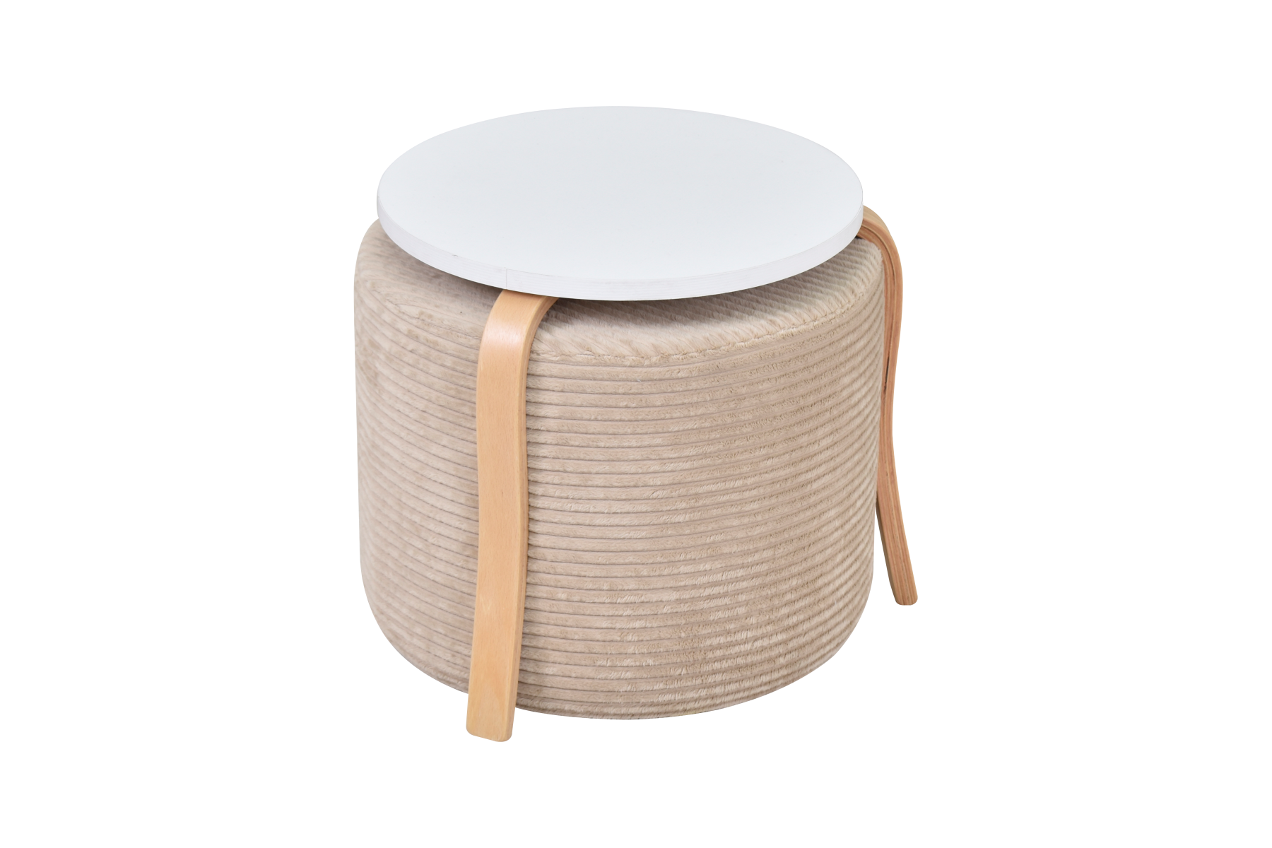 Eva-Pony Sütlü Kahve Puf Set