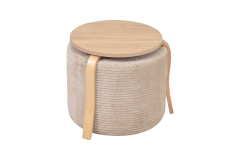 Eva-Pony Sütlü Kahve Puf Set