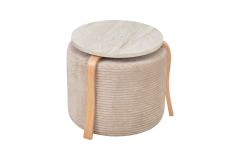 Eva-Pony Sütlü Kahve Puf Set