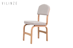 Vilinze Ege Naturel Ayak Ahşap Teddy Sandalye