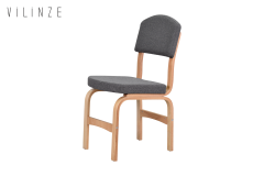 Vilinze Ege Naturel Ayak Ahşap Teddy Sandalye