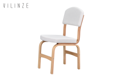 Vilinze Ege Naturel Ayak Ahşap Teddy Sandalye