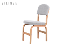 Vilinze Ege Naturel Ayak Ahşap Teddy Sandalye