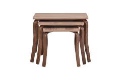 Vilinze Eva 3'lü Zigon Sehpa Kestane - Kestane