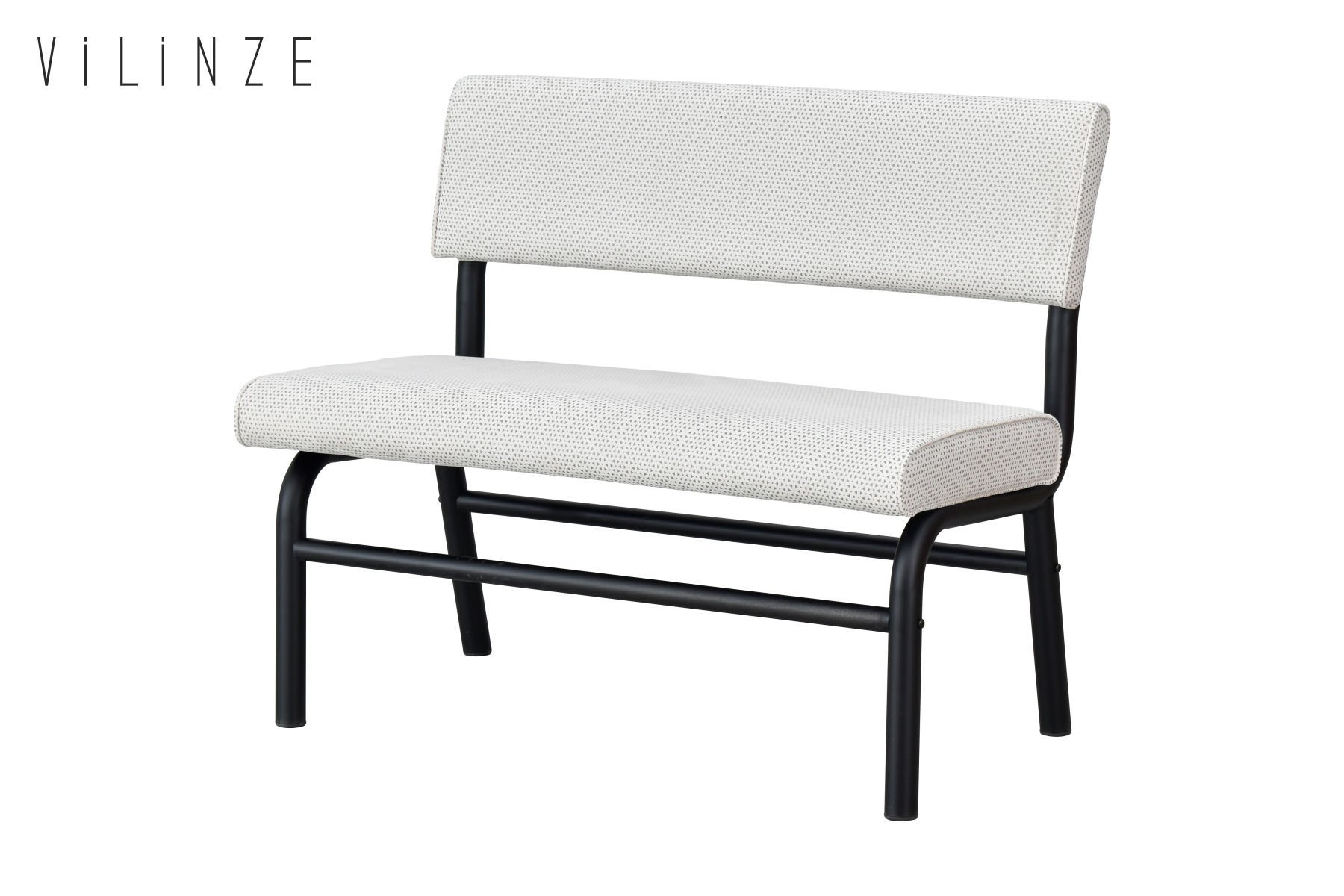 Peri Metal Siyah Ayak Sevilla Sırtlı Bank Beyaz