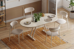 Venüs Sandalye Afyon Mutfak Masası Takımı - 80x140 cm