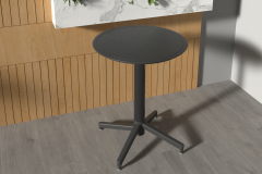 Vilinze Tilia Plastik Bahçe Balkon Bistro Katlanır Masa 60*60 cm