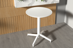 Vilinze Tilia Plastik Bahçe Balkon Bistro Katlanır Masa 60*60 cm