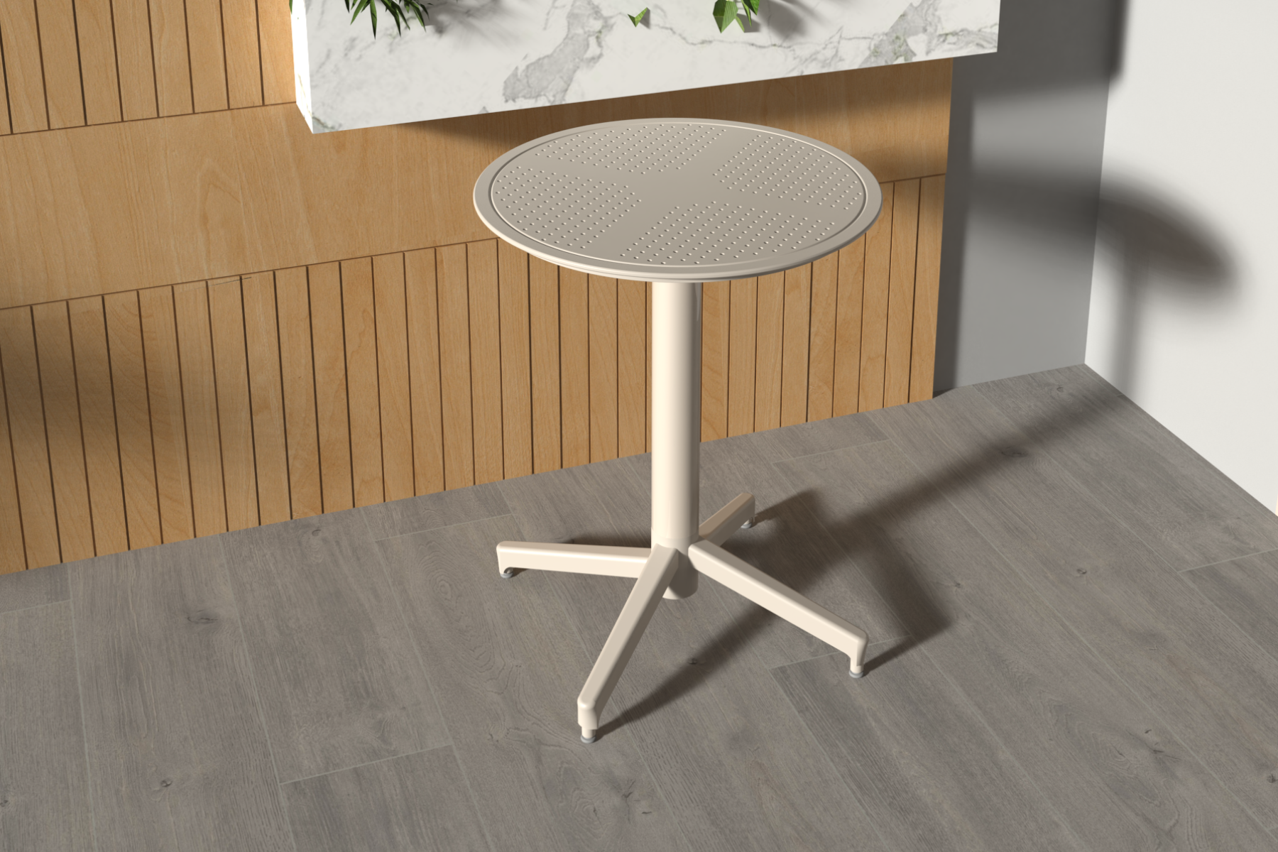 Vilinze Tilia Plastik Bahçe Balkon Bistro Katlanır Masa 60*60 cm