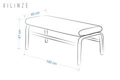 Peri Metal Siyah Ayak Sevilla Sırtsız Bank