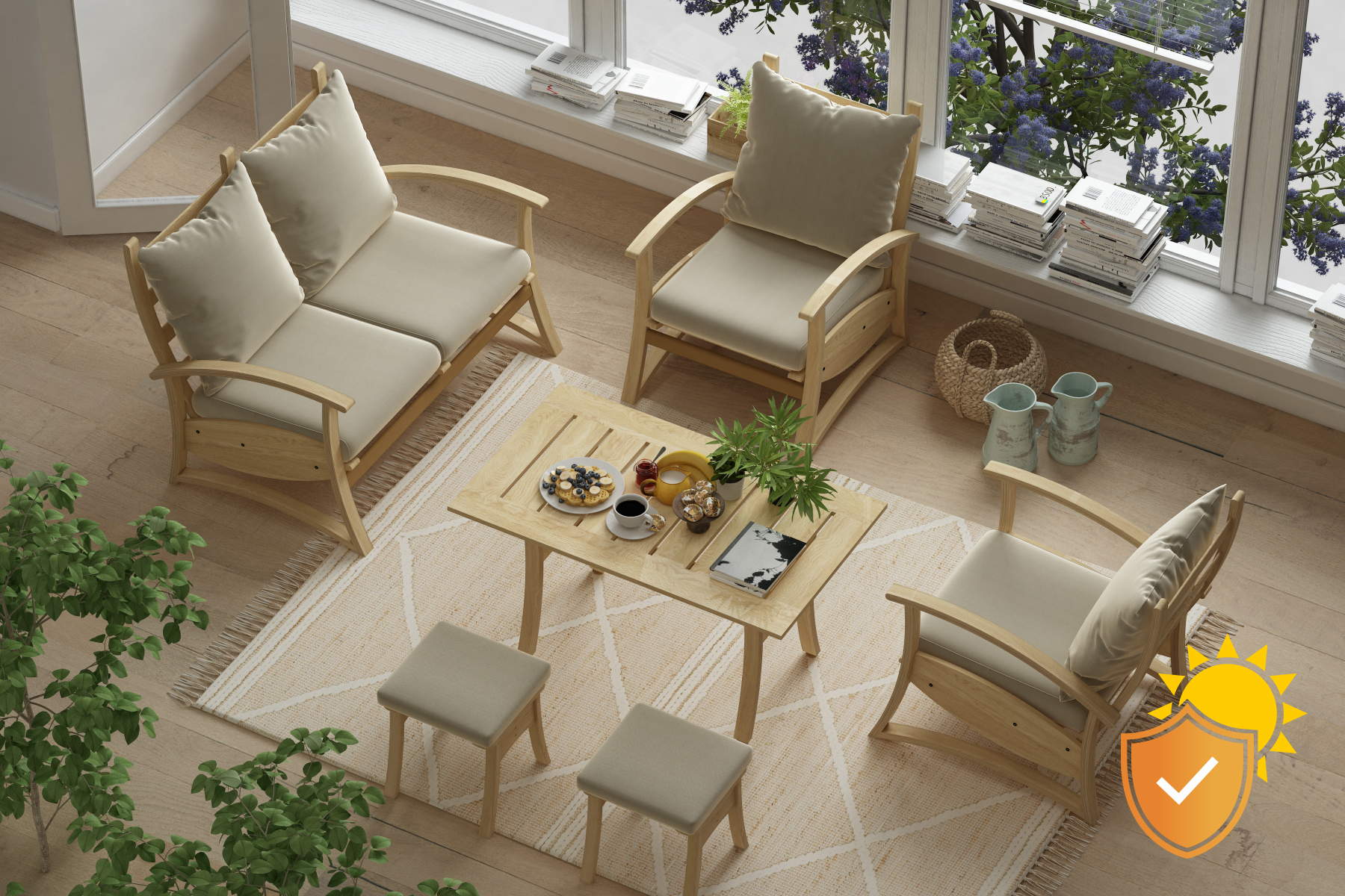 Vilinze Nora 211 ve Nora 70120 Orta Masalı Bahçe Takımı