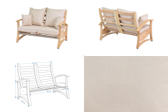 Vilinze Nora 211 ve Nora 70120 Orta Masalı Bahçe Takımı