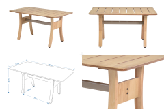 Vilinze Nora 211 ve Nora 70120 Orta Masalı Bahçe Takımı