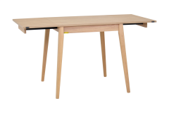 Vilinze Avanos Ahşap Katlanır Kanatlı Mdf Mutfak Masası - 70x70+70 (70x140) cm Naturel - Naturel