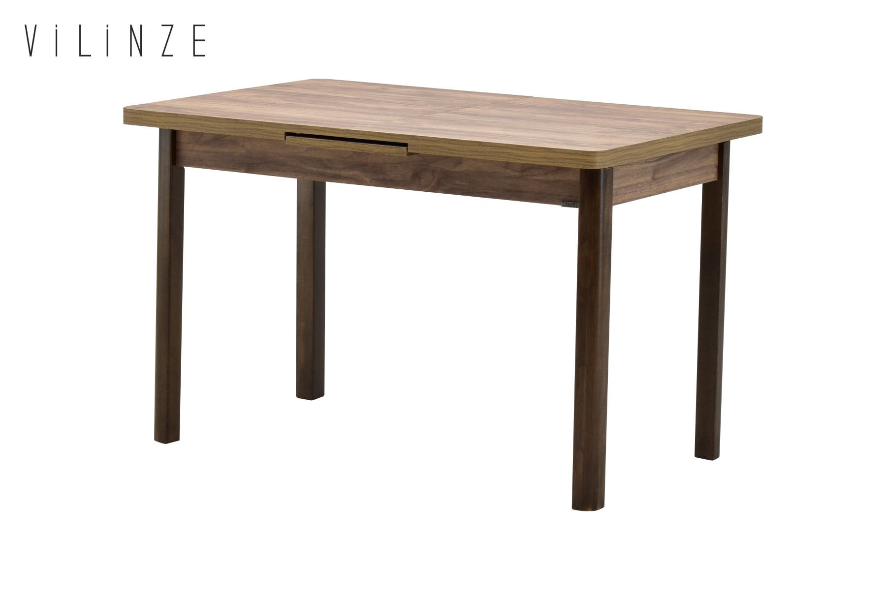 Vilinze Fırat Ahşap Yemek Masası - 80x120cm (80x150cm) Kestane