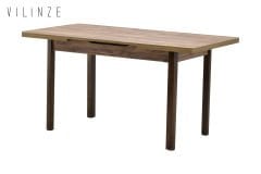 Vilinze Fırat Ahşap Yemek Masası - 80x120cm (80x150cm) Kestane
