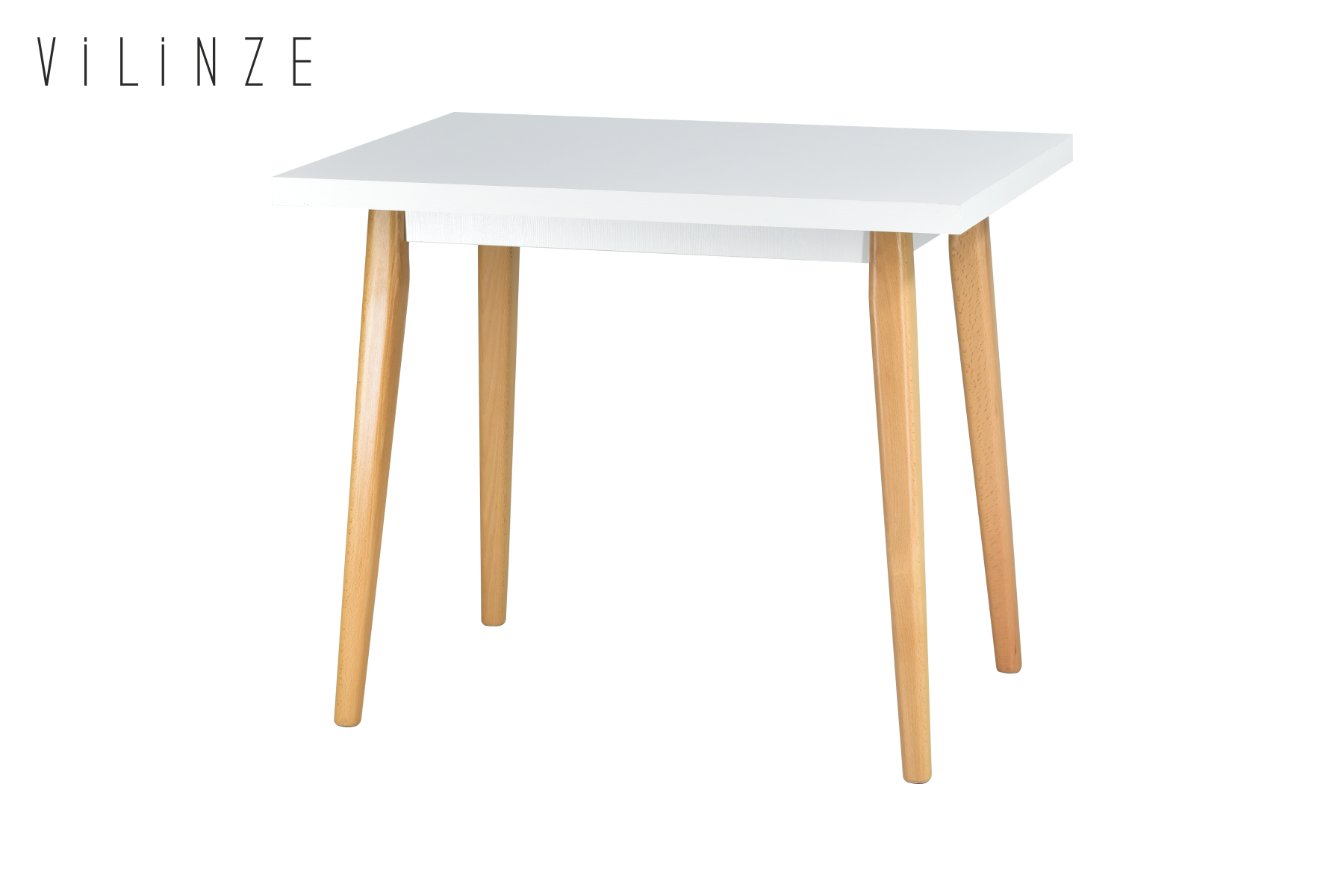 Avanos Sabit Mdf Mutfak Masası - 60x90 Cm Beyaz - Naturel