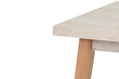 Vilinze Avanos Sabit Mdf Mutfak Masası - 60x90 Cm Traverten - Naturel