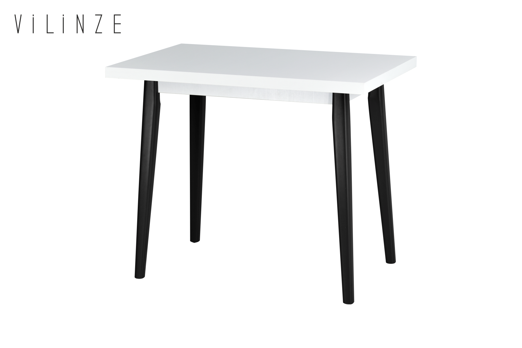 Avanos Sabit Mdf Mutfak Masası - 60x90 Cm Beyaz - Siyah