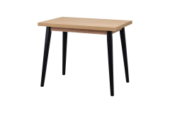 Vilinze Avanos Sabit Mdf Mutfak Masası - 60x90 Cm Naturel - Siyah