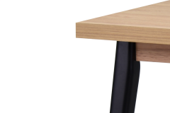 Vilinze Avanos Sabit Mdf Mutfak Masası - 60x90 Cm Naturel - Siyah