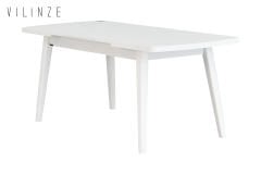 Vilinze Aras Ahşap Yemek Masası Beyaz - 80*140 cm