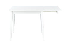 Vilinze Avanos Katlanır Mdf Ahşap Mutfak Masası - 70x80 cm (70x120 cm) Beyaz - Beyaz
