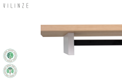 Avanos Katlanır Mdf Ahşap Mutfak Masası - 70x80 cm (70x120 cm) Naturel - Beyaz