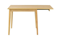 Vilinze Avanos Katlanır Mdf Ahşap Mutfak Masası - 70x80 cm (70x120 cm) Naturel - Naturel