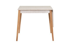 Vilinze Avanos Katlanır Mdf Ahşap Mutfak Masası - 70x80 cm (70x120 cm) Traverten - Naturel