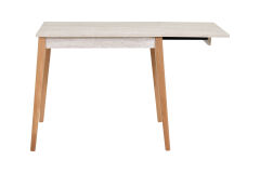 Vilinze Avanos Katlanır Mdf Ahşap Mutfak Masası - 70x80 cm (70x120 cm) Traverten - Naturel