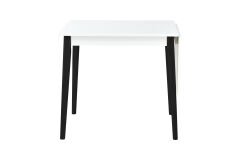 Vilinze Avanos Katlanır Mdf Ahşap Mutfak Masası - 70x80 cm (70x120 cm) Beyaz - Siyah