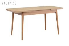 Vilinze Golf Ahşap Yemek Masası - 70x120cm (70x150cm) Naturel