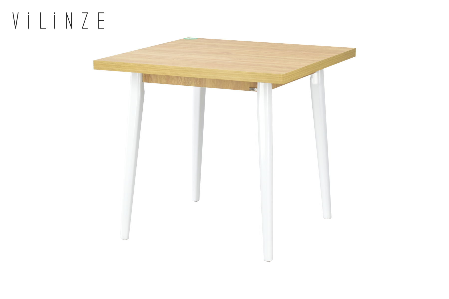 Avanos Sabit Mdf Mutfak Masası - 80x80 Cm Naturel - Beyaz