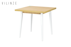 Avanos Sabit Mdf Mutfak Masası - 80x80 Cm Naturel - Beyaz