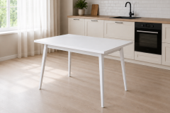 Vilinze Avanos Sabit Mdf Mutfak Masası - 70x120 Cm Beyaz - Beyaz